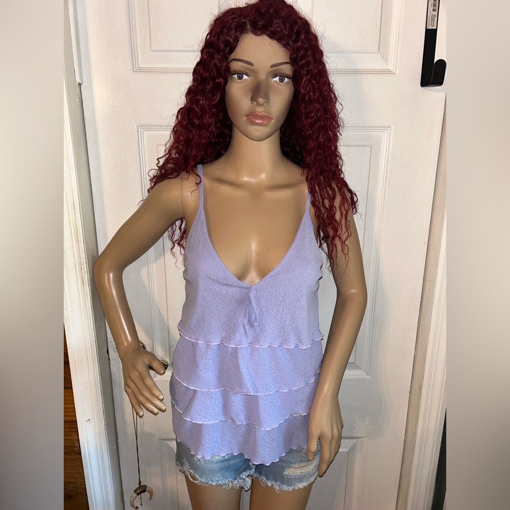 Y2K vintage Lavender Layered Women's Top